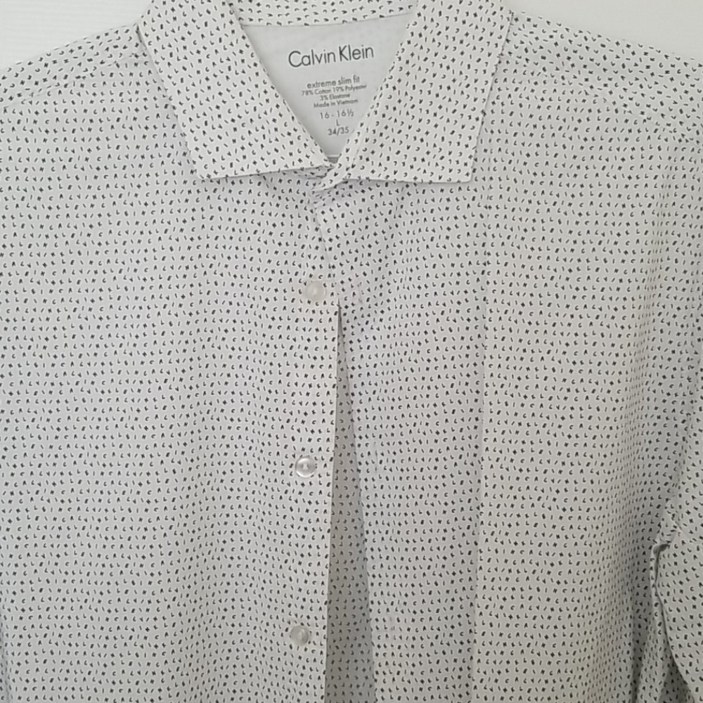 White and Black Button Up